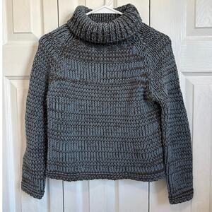 Margaret O’Leary Chunky Knit Marled Turtleneck Sweater Size 1